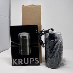 NWT KRUPS Electric Coffee Grinder in Black
